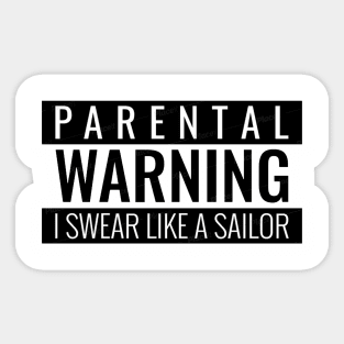 Parental Warning Sticker